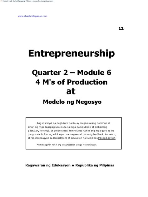 4ms tambayan|Mod6 4Ms.